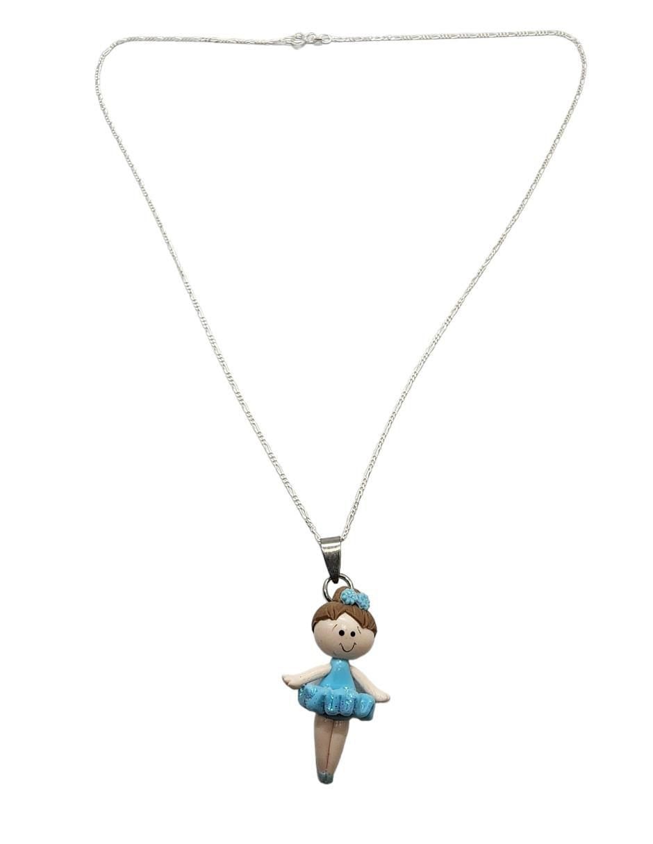 Collar de niña Bailarinas de plata P 925 2