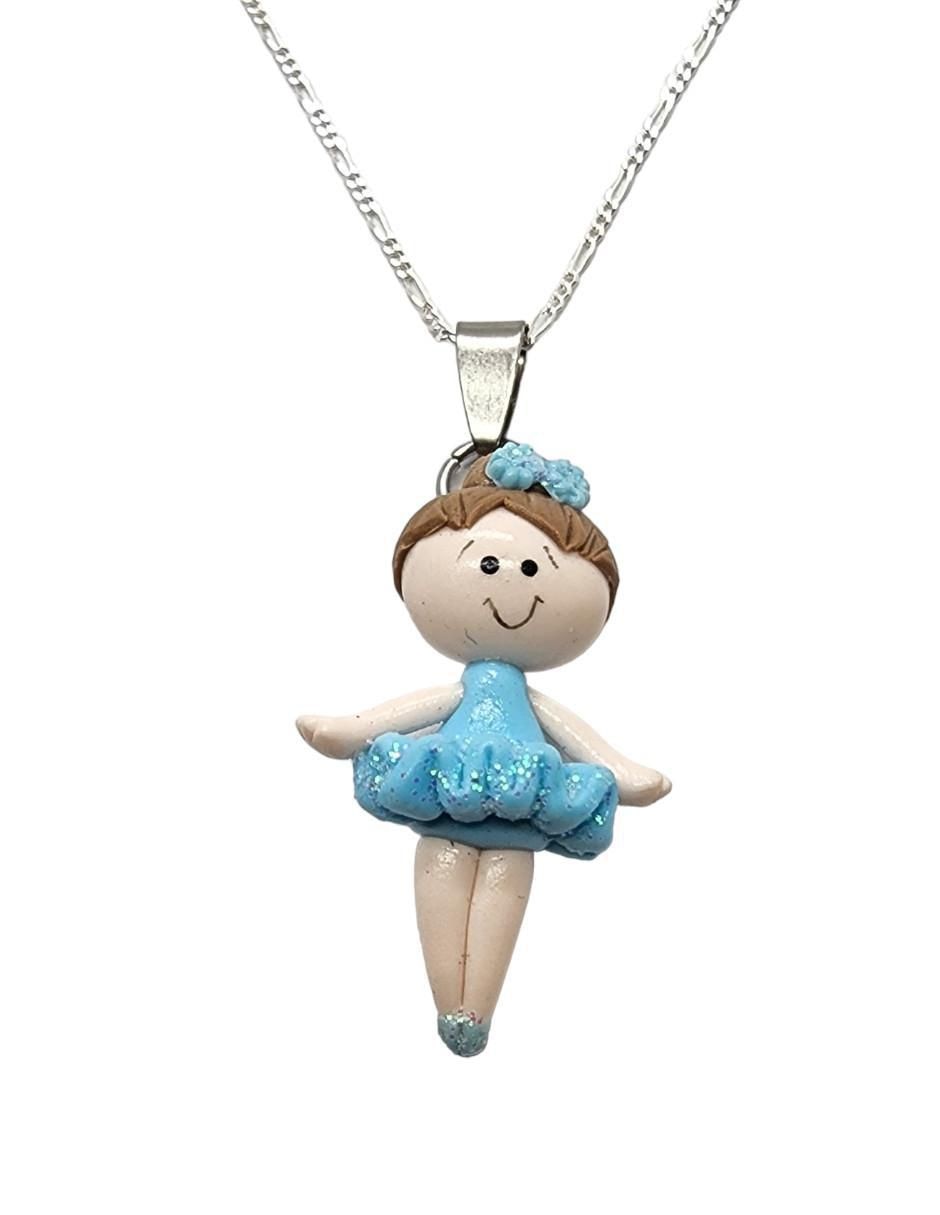 Collar de niña Bailarinas de plata P 925 3