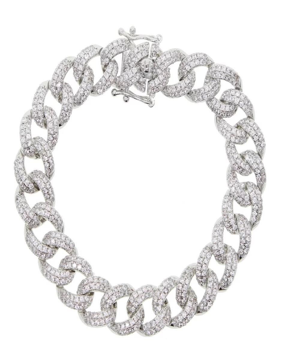 Brazalete de plata con zirconia p 925 Brazalete de plata con zirconia p 925