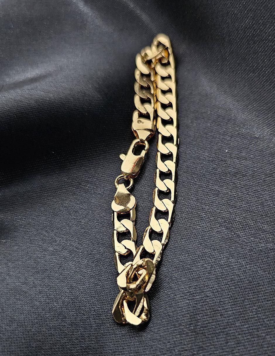 Pulsera de oro laminado Cubano 4