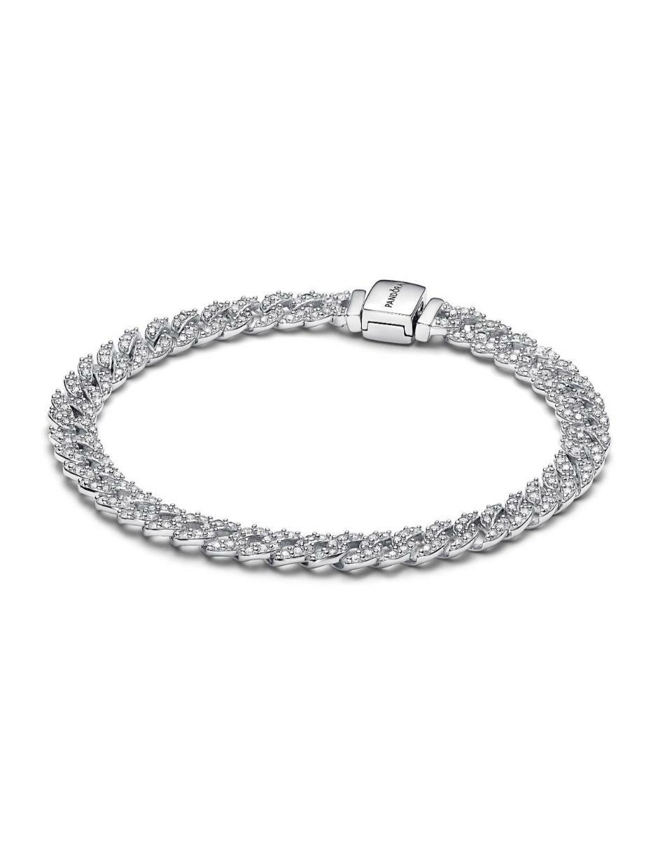 Brazalete de plata P 925 con acabado brillante