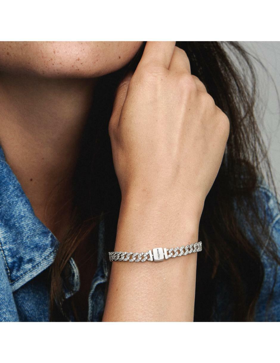 Brazalete de plata P 925 con acabado brillante 3