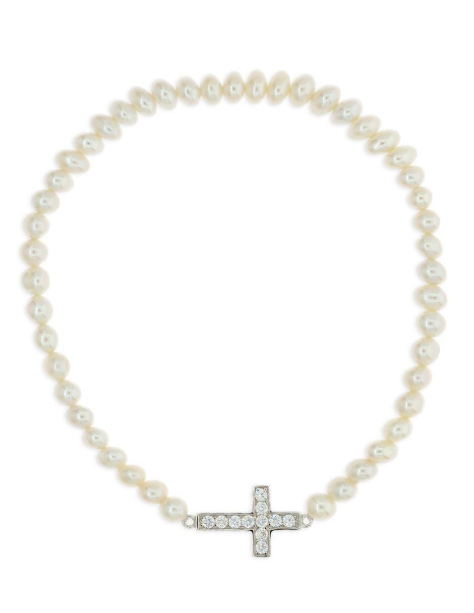 Pulsera de plata con perla p 925 Nupcial Pulsera de plata con perla p 925 Nupcial