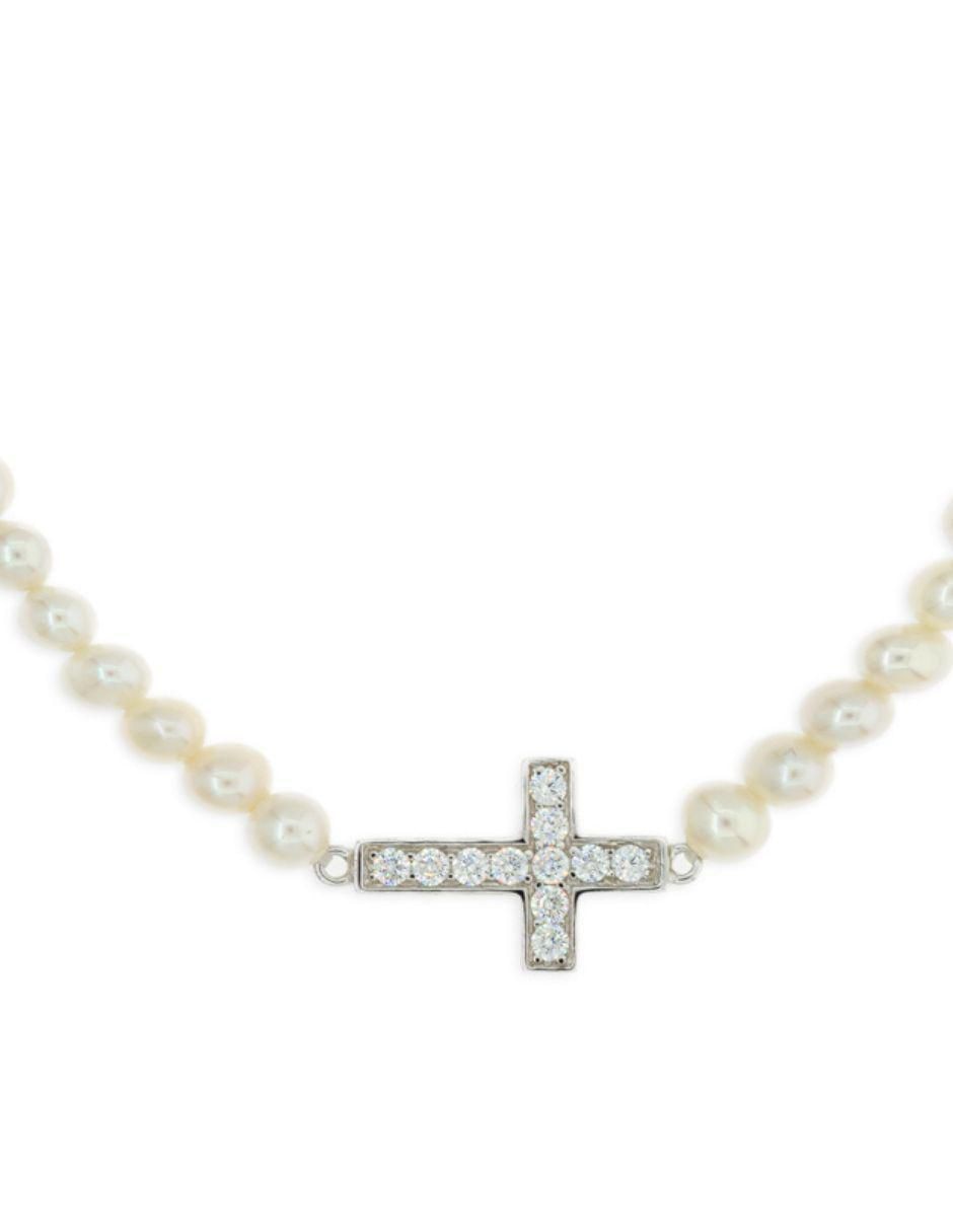 Pulsera de plata con perla p 925 Nupcial 2