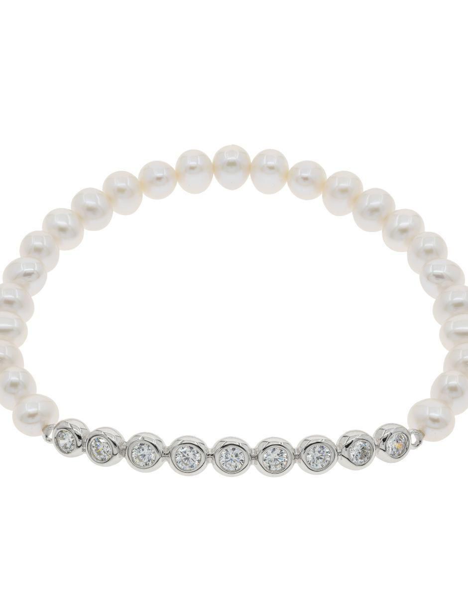 Pulsera de plata con perla p 925 Nupcial Pulsera de plata con perla p 925 Nupcial