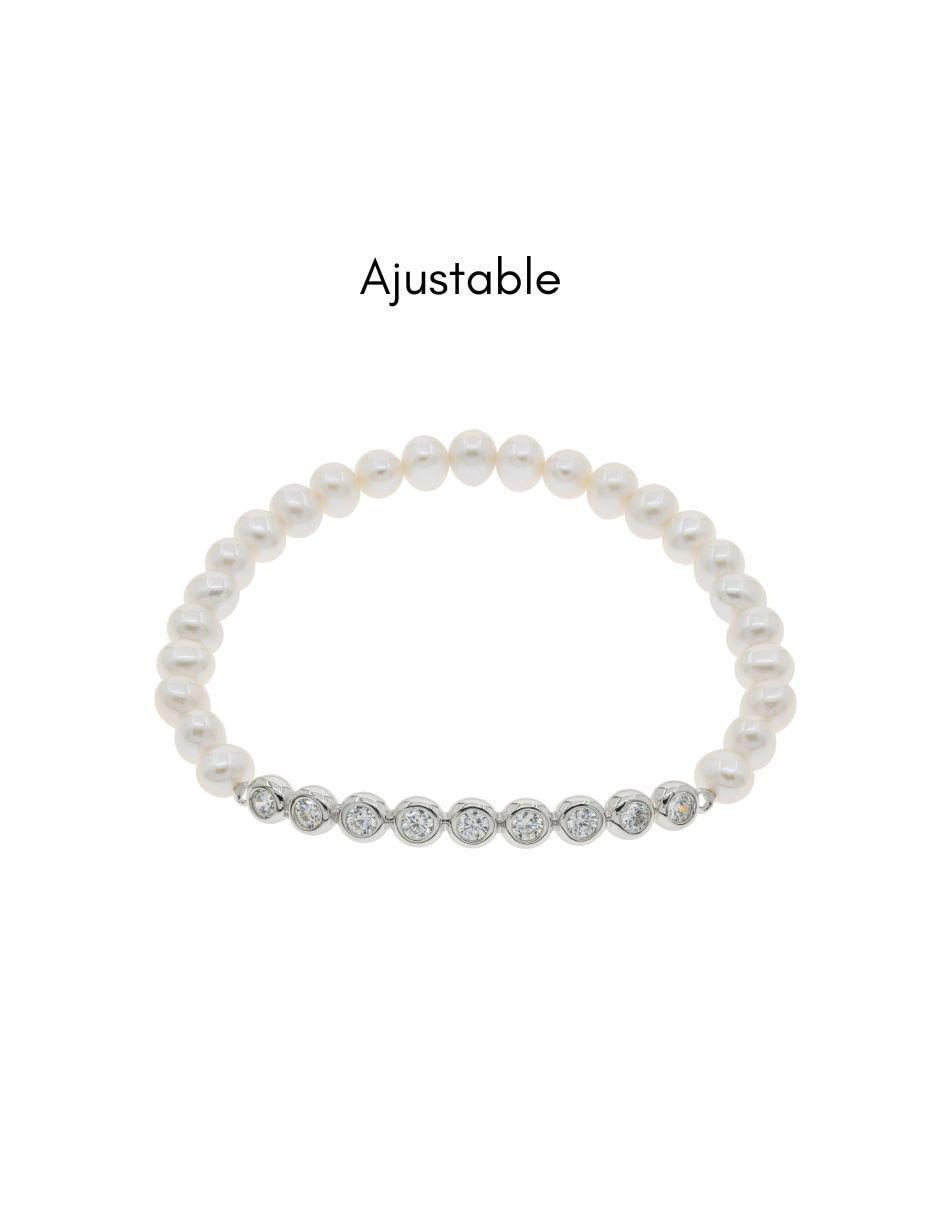 Pulsera de plata con perla p 925 Nupcial 3