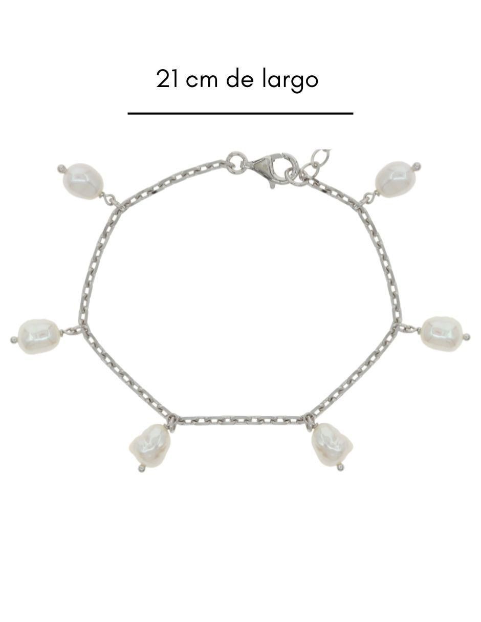 Pulsera de plata con perla p 925 Nupcial 3