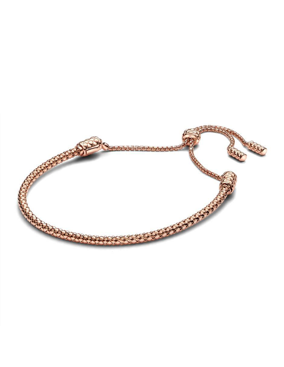 Brazalete de Plata P 925 Pandora Moments con acabado baño oro rosa