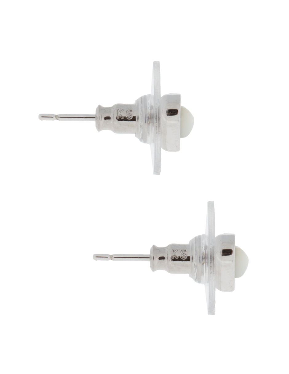 ARETES DE CORAZÓN AR, SIN TAMAÑO, BLANCO