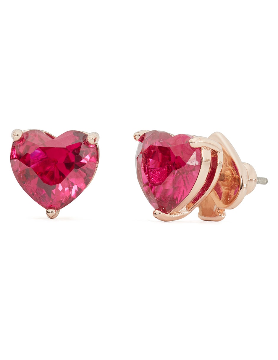 Aretes de corazón My Love con acabado brillante zirconia cúbica 1