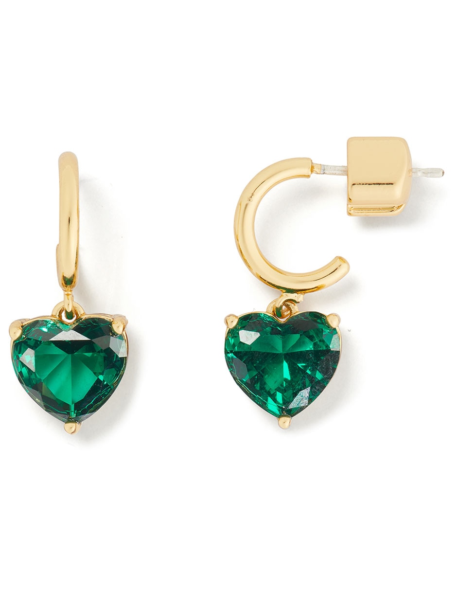 Aretes de corazón My Love con acabado pavé zirconia cúbica 1