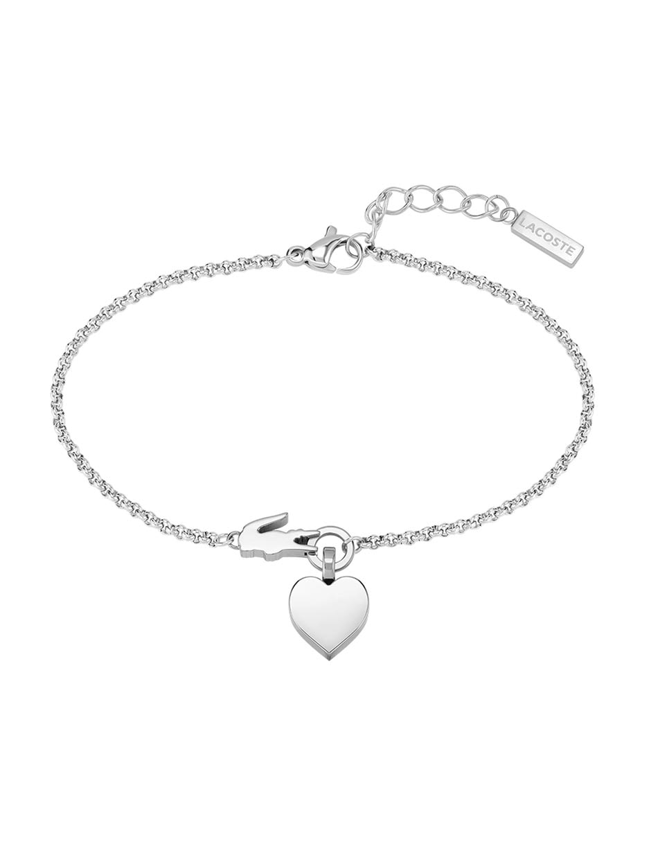 Brazalete Love My Croc con acabado pulido