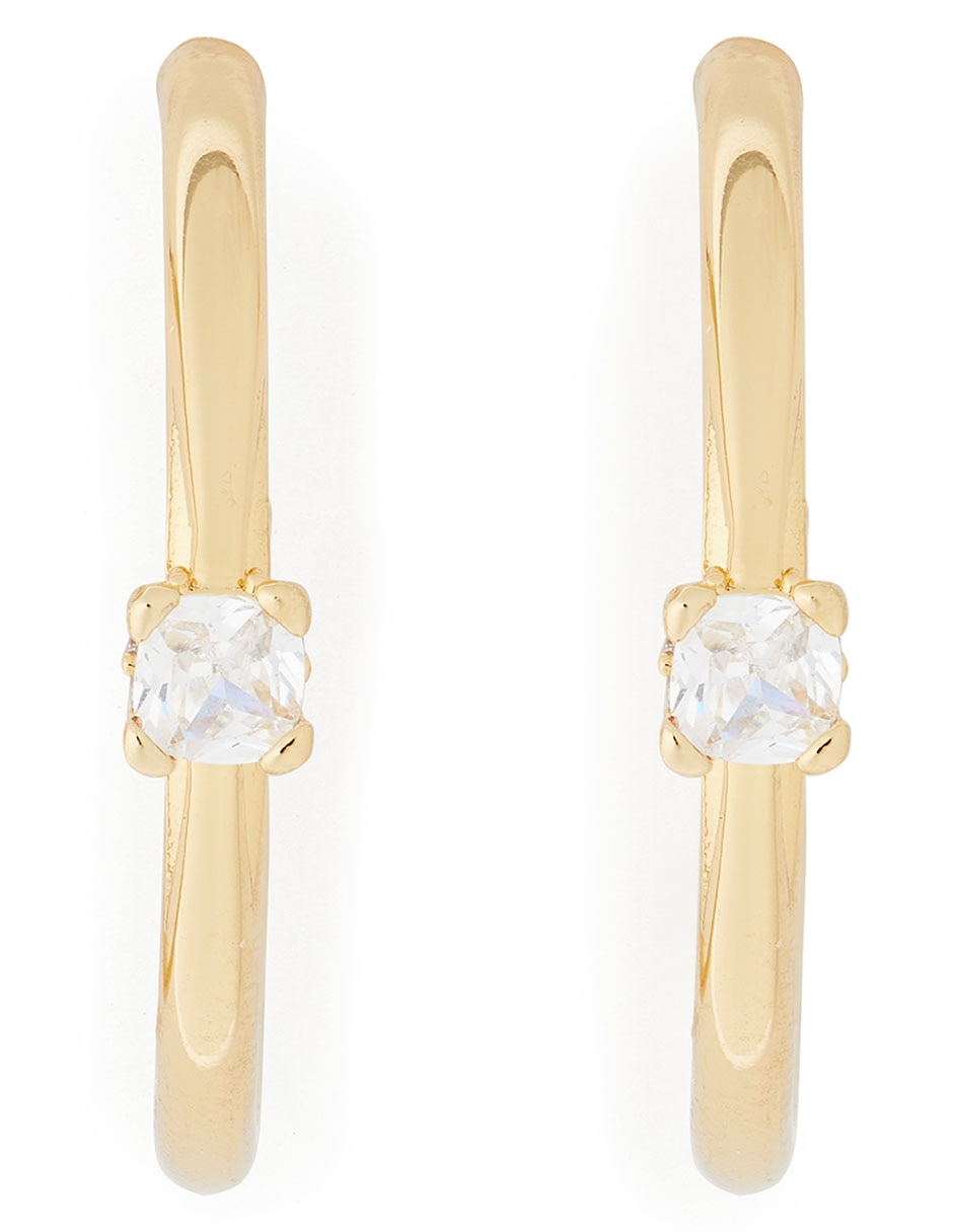 Aretes Little Luxuries con acabado brillante zirconia cúbica