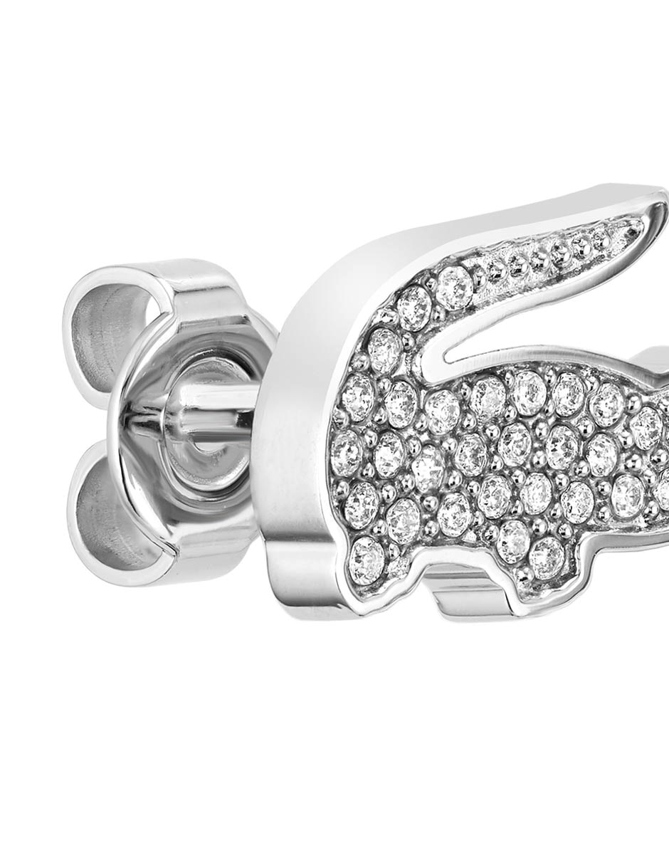 Aretes Cocodrilo Crocodile con acabado brillante cristal 3