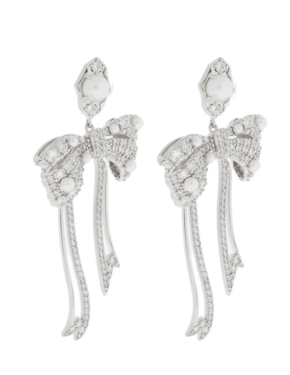 ARETES STATEMENT K, SIN TAMAÑO, PLATEADO