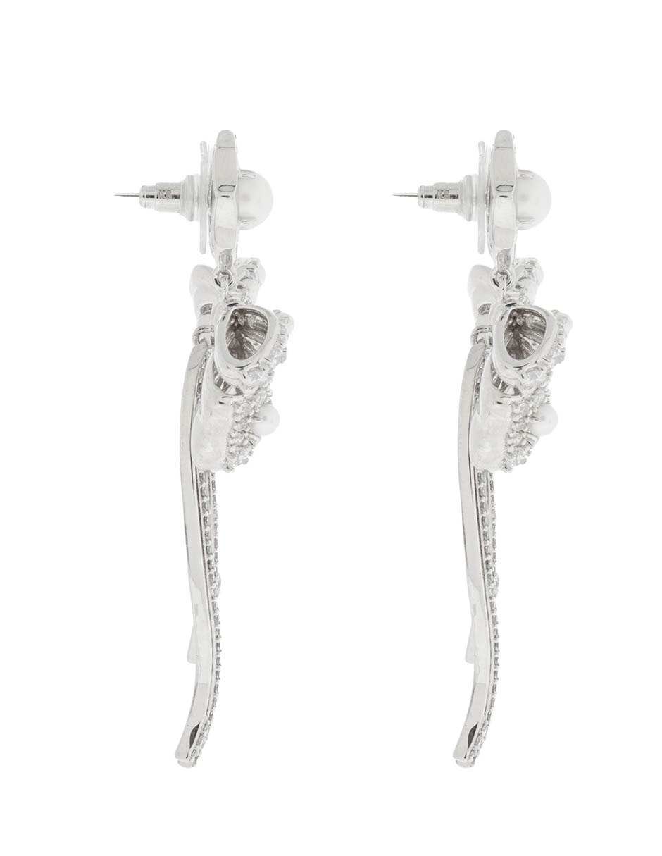 ARETES STATEMENT K, SIN TAMAÑO, PLATEADO