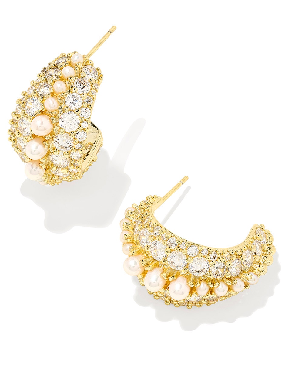 Arracadas con acabado pavé cristal