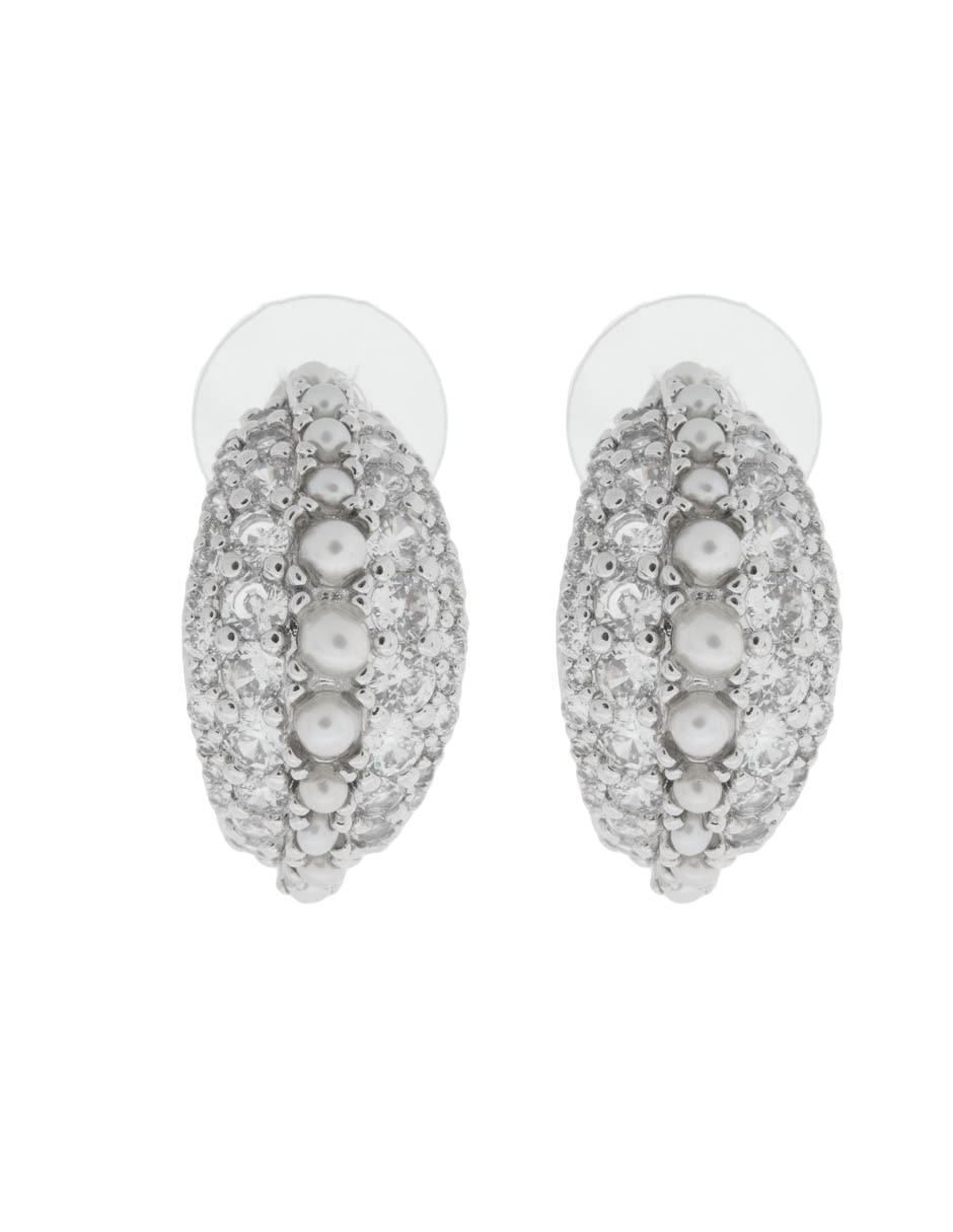 Arracadas con acabado pavé cristal