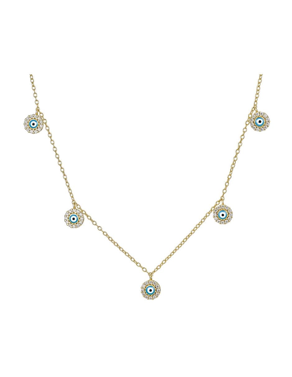 Collar de ojo turco Buena Suerte de plata P 925 1