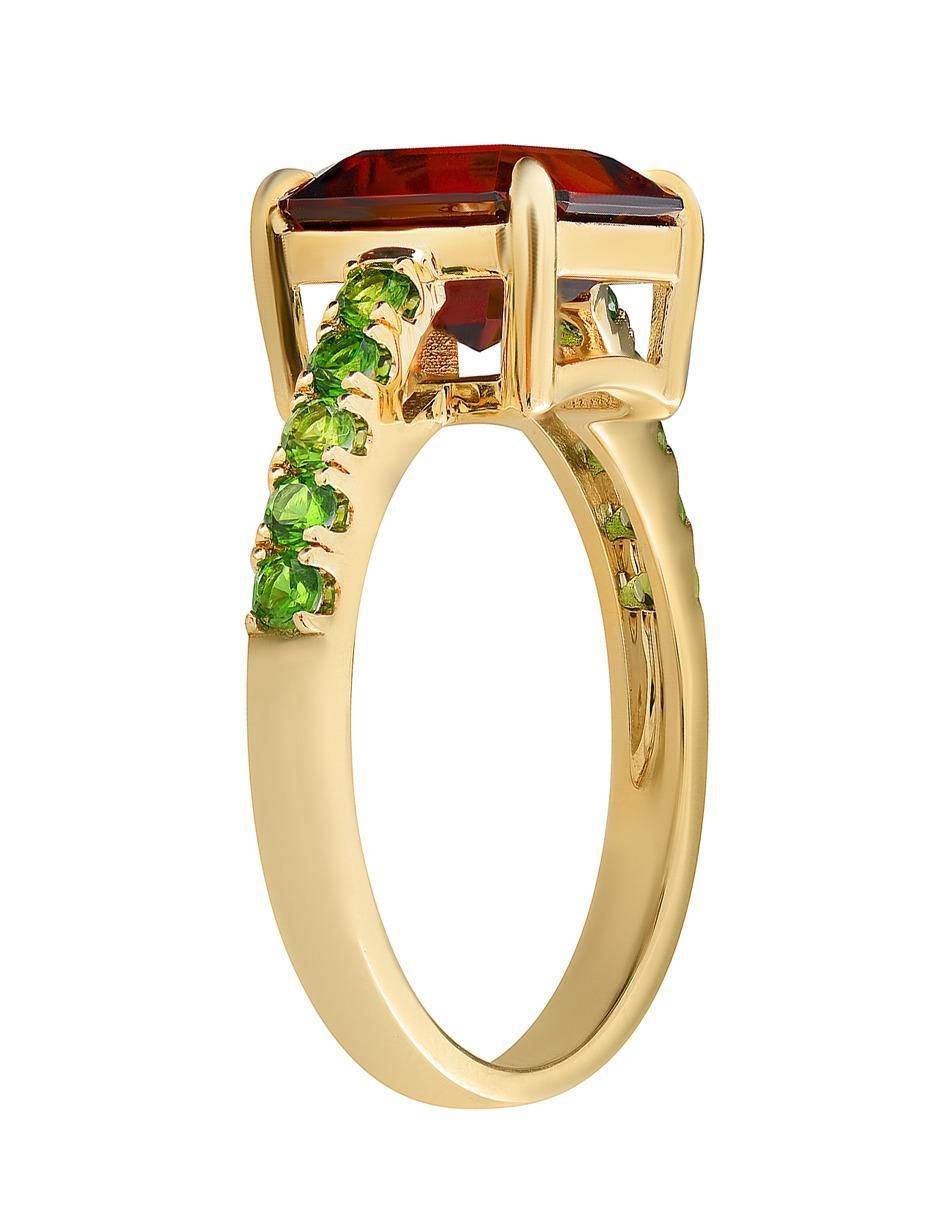 Anillo 14 k de oro turmalina brillante 3