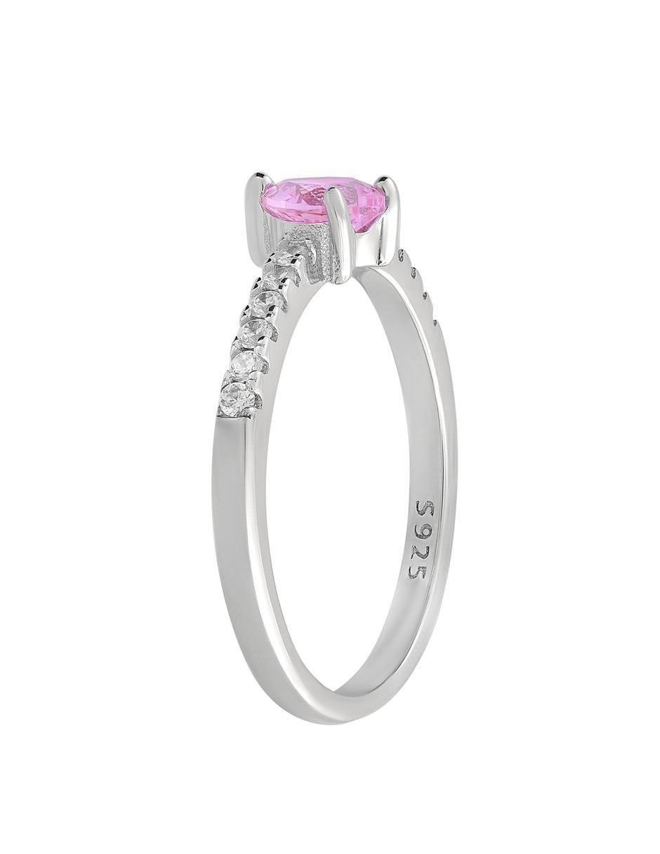 Anillo P 925 de plata zirconia brillante 3