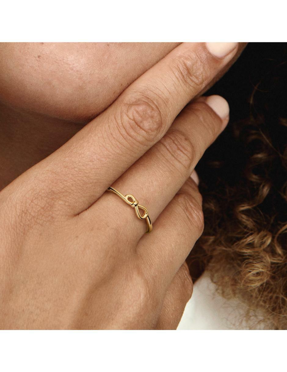 Anillo de infinito Moments de plata P 925 con acabado baño de oro 4