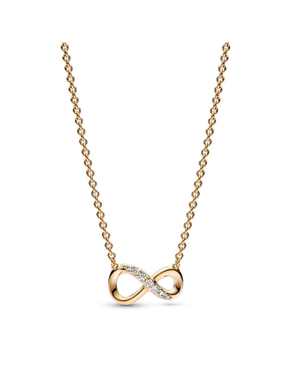 Collar de infinito de plata P 925