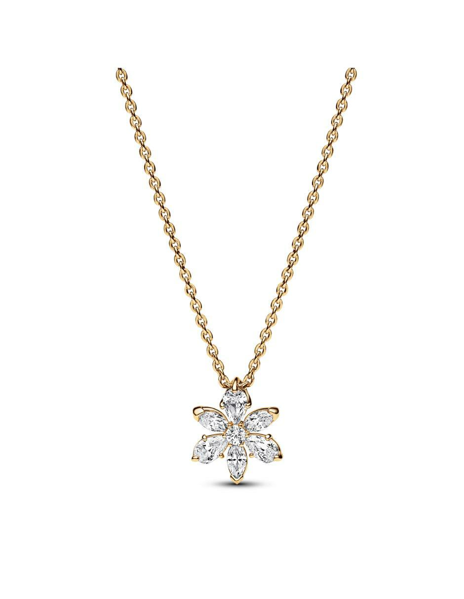 Collar de flor de plata P 925