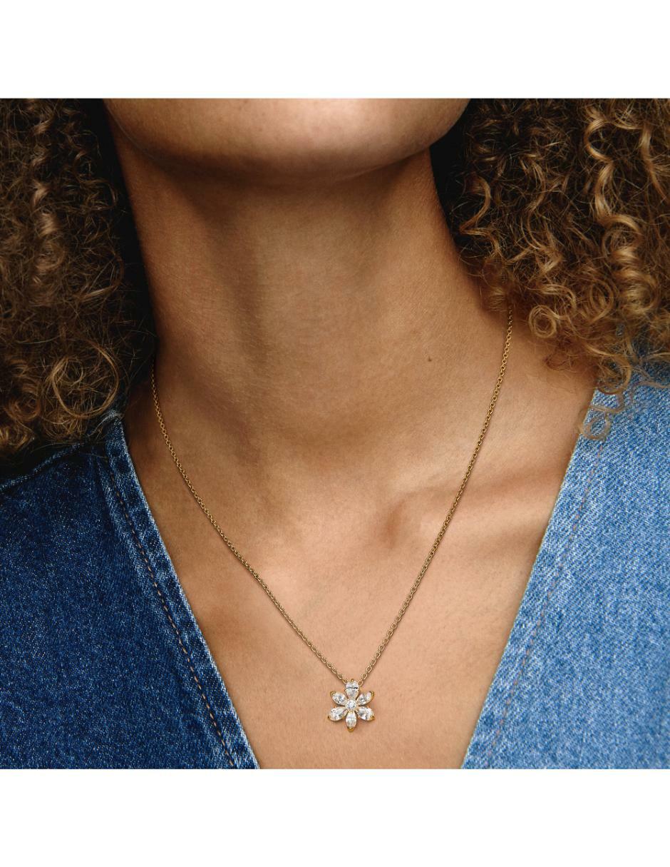 Collar de flor de plata P 925 2