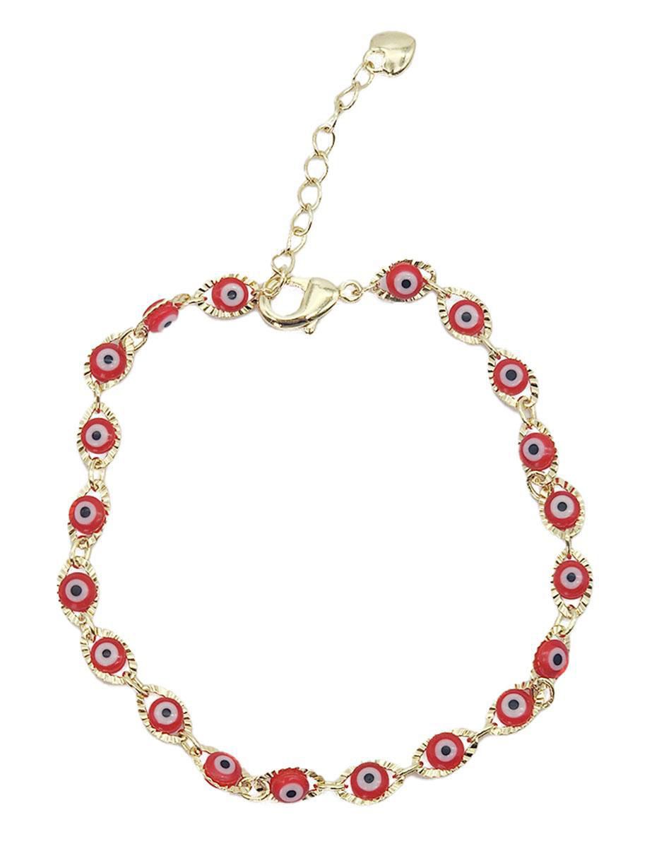 Pulsera de oro laminado 8 k Ojo Turco