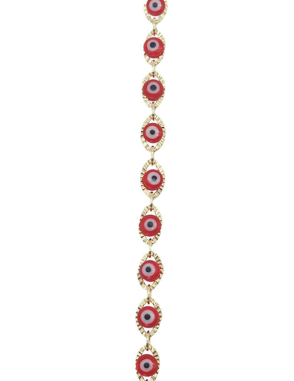 Pulsera de oro laminado 8 k Ojo Turco 2
