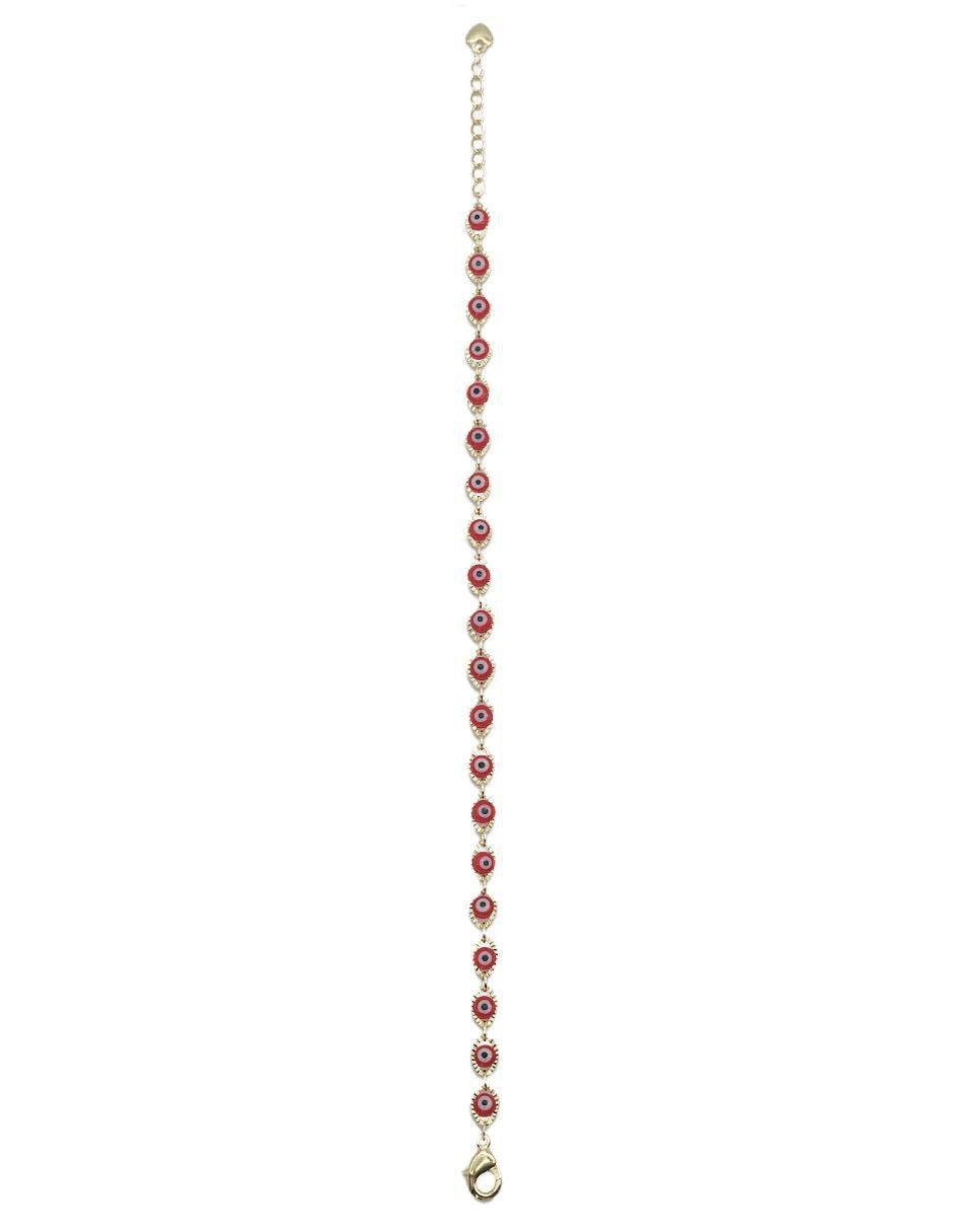 Pulsera de oro laminado 8 k Ojo Turco 5