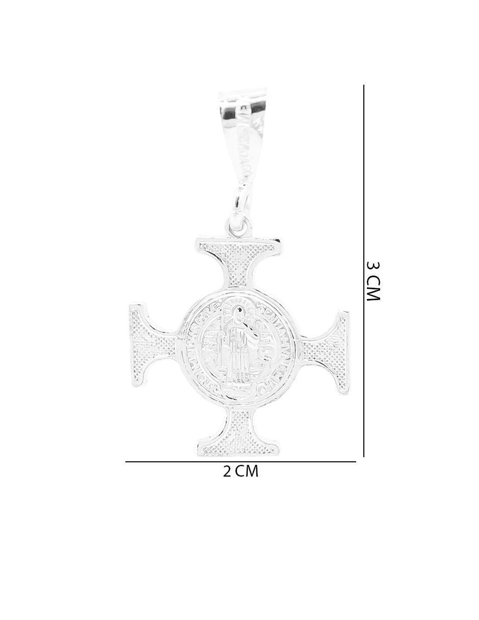 Dije de cruz de plata P 925 4