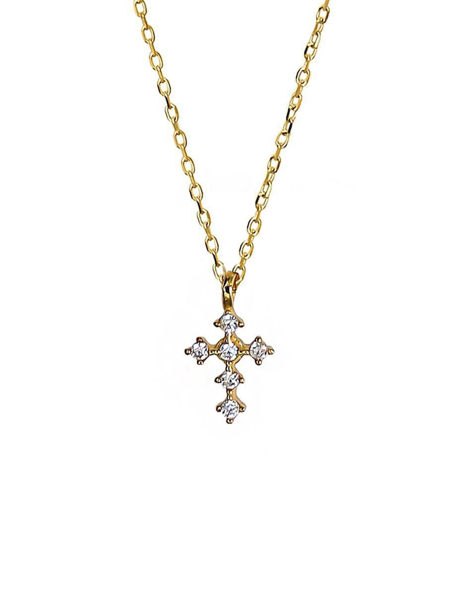 Collar de cruz de plata P 925 Collar de cruz de plata P 925