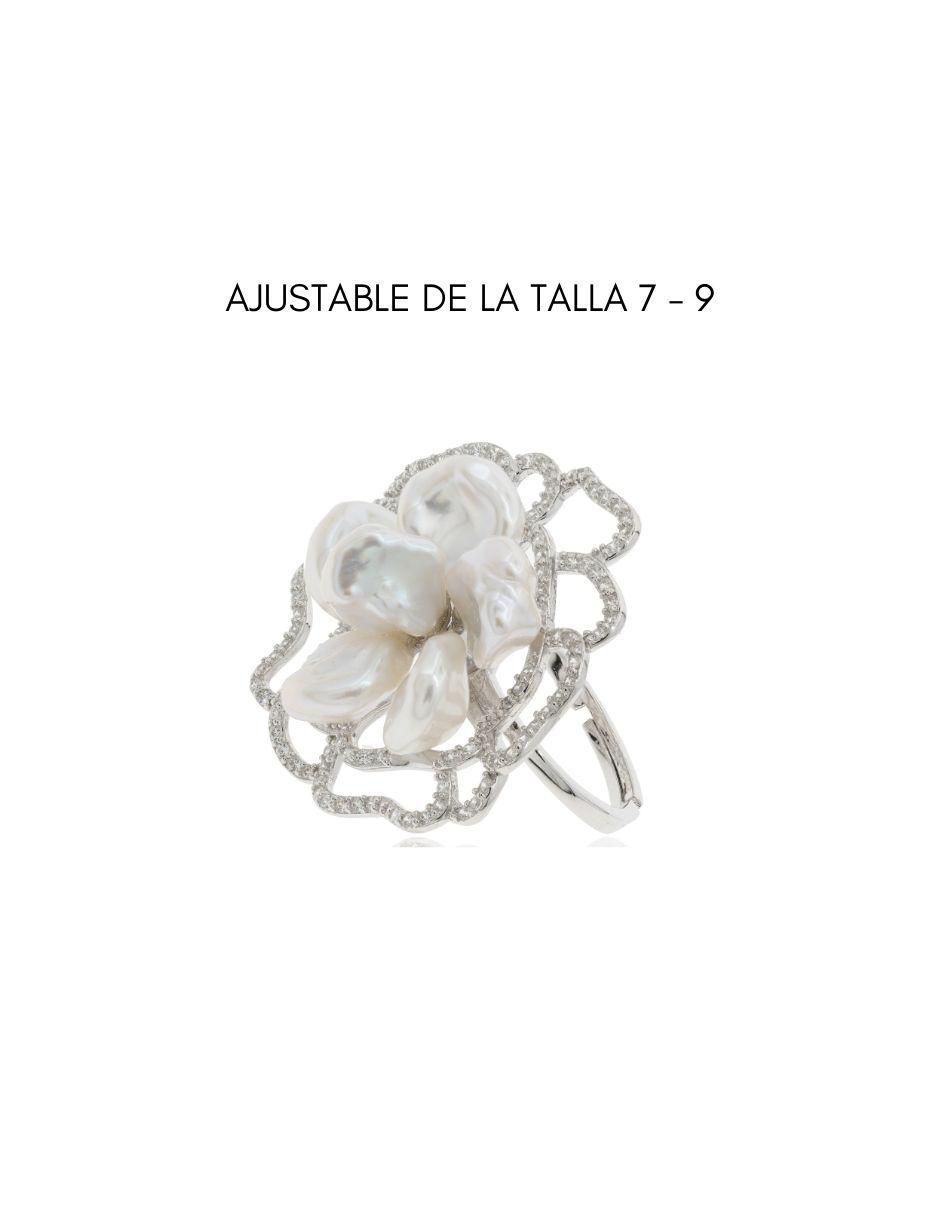 Anillo Mayfer Nupcial P 925 de plata perla 3