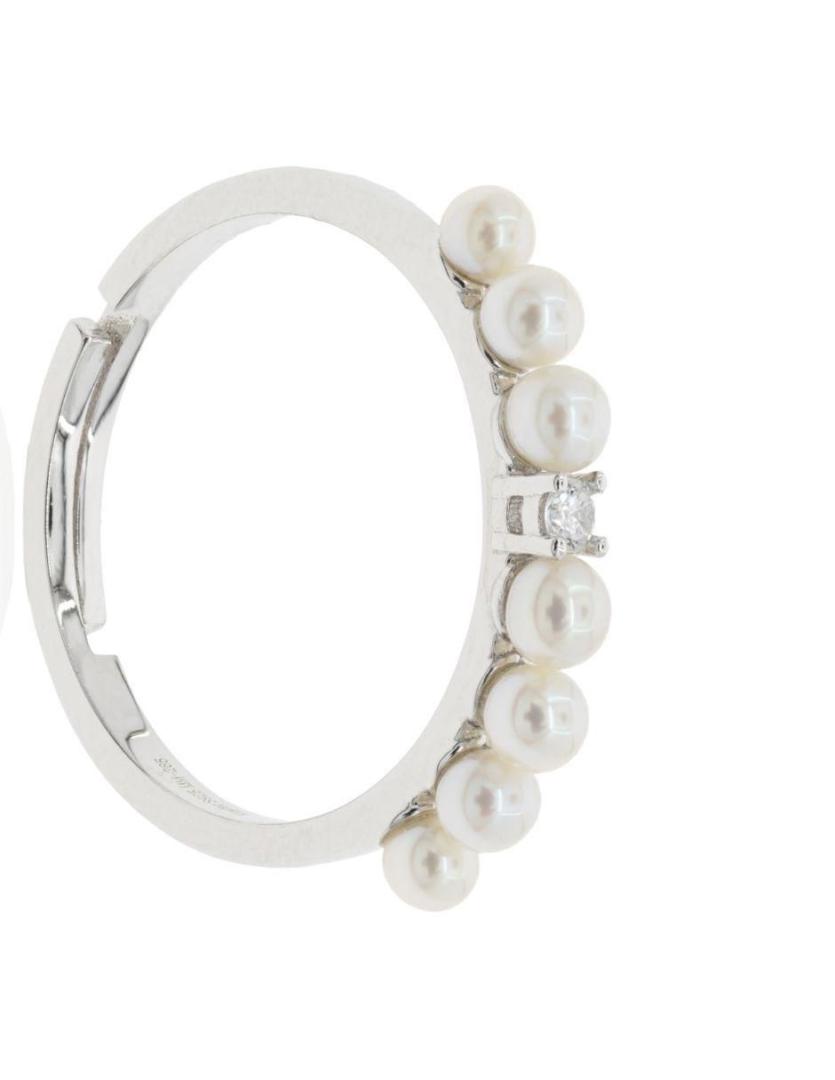 Anillo Mayfer Nupcial P 925 de plata perla 2