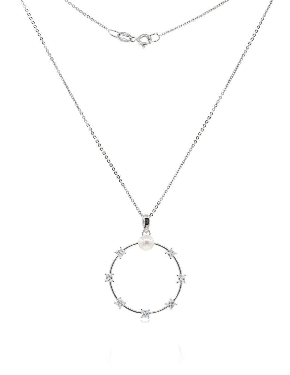 Colgante Y Dije circular nupcial de plata P 925 2