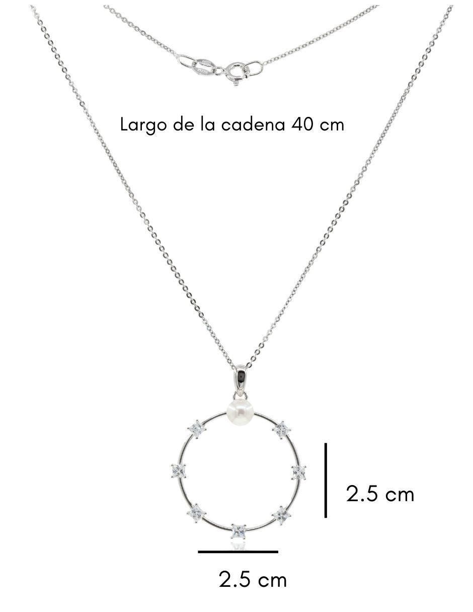 Colgante Y Dije circular nupcial de plata P 925 3