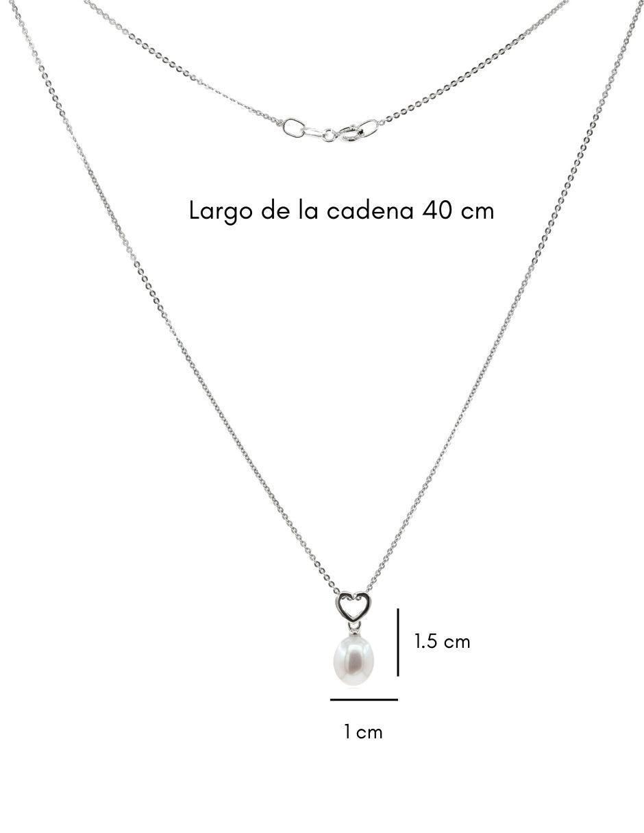 Colgante Y Dije de corazón nupcial de plata P 925 3