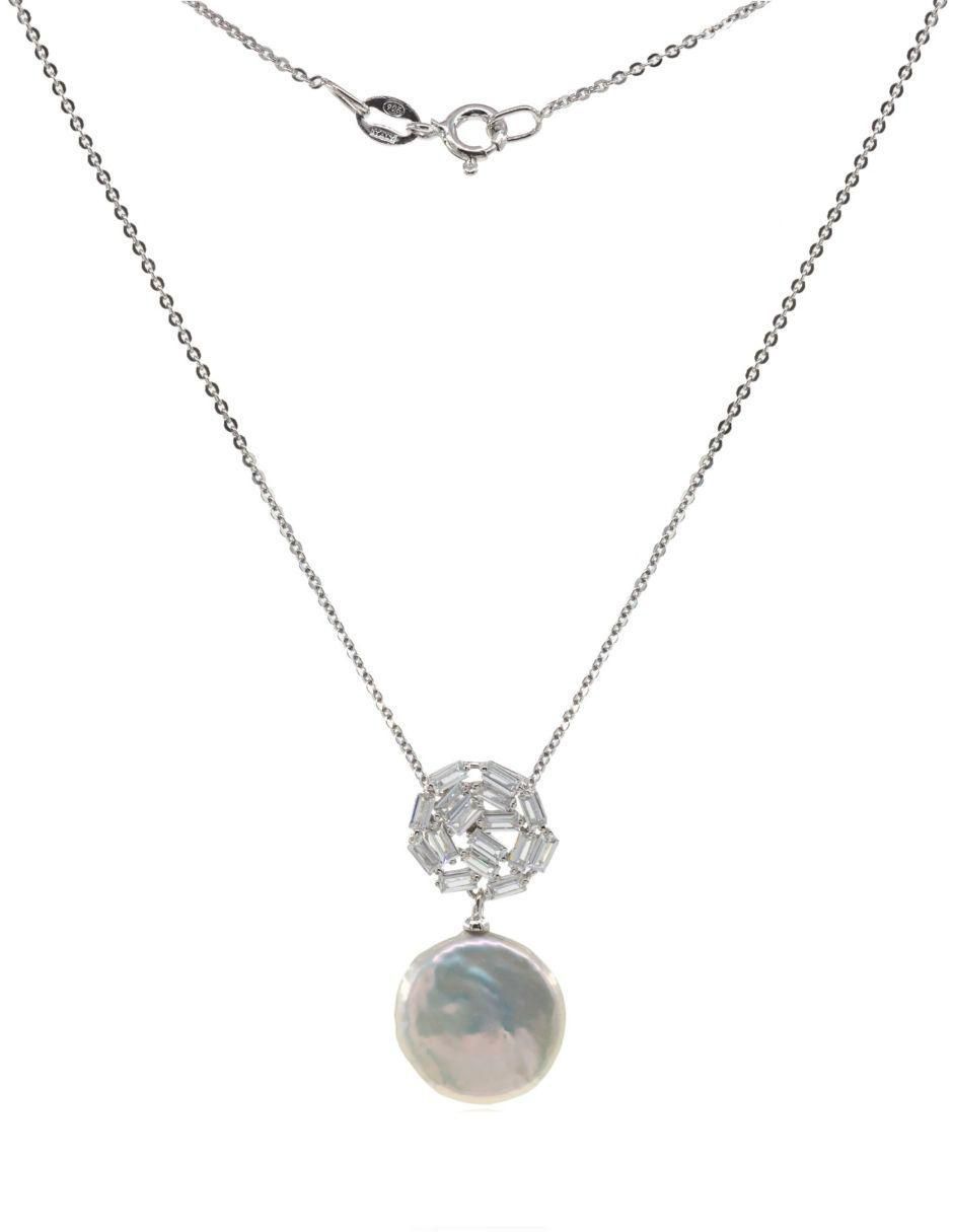 Colgante Y Dije circular nupcial de plata P 925 2
