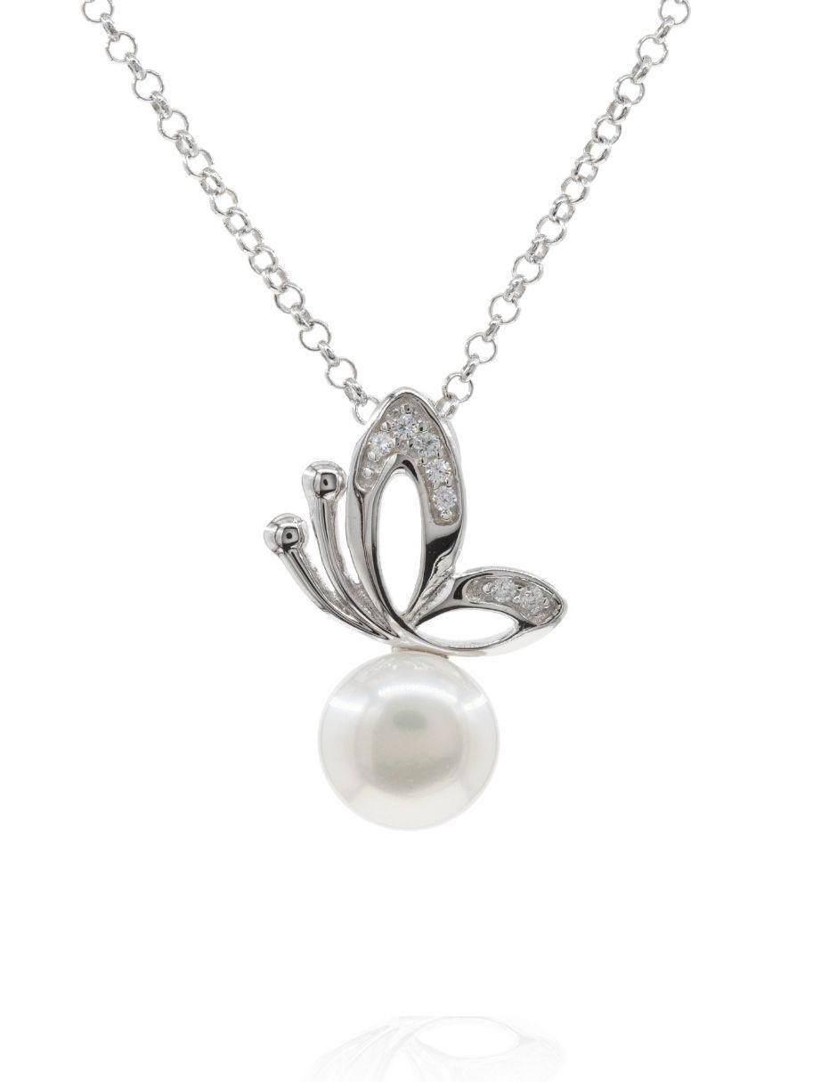 Colgante Y Dije de mariposa nupcial de plata P 925