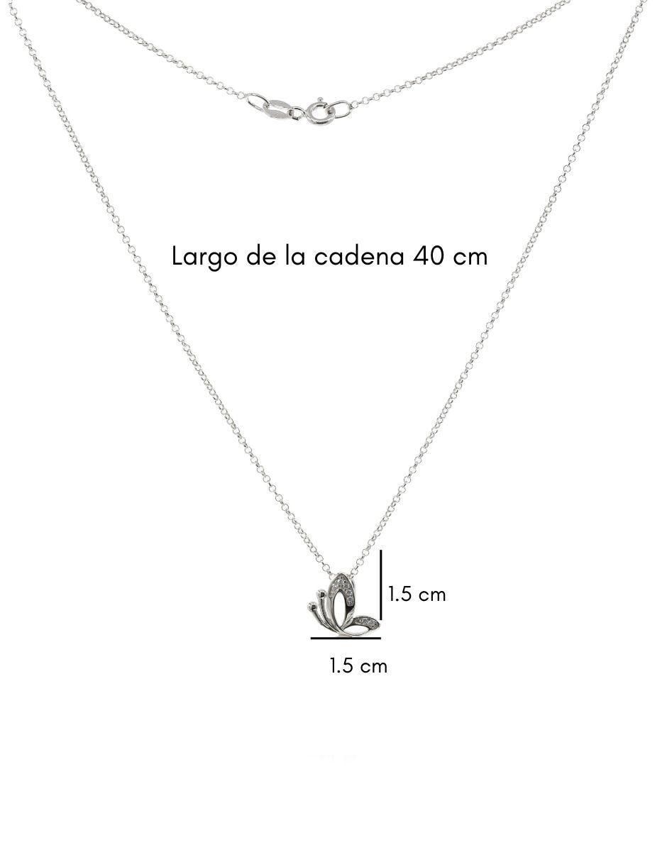 Colgante Y Dije de mariposa nupcial de plata P 925 3