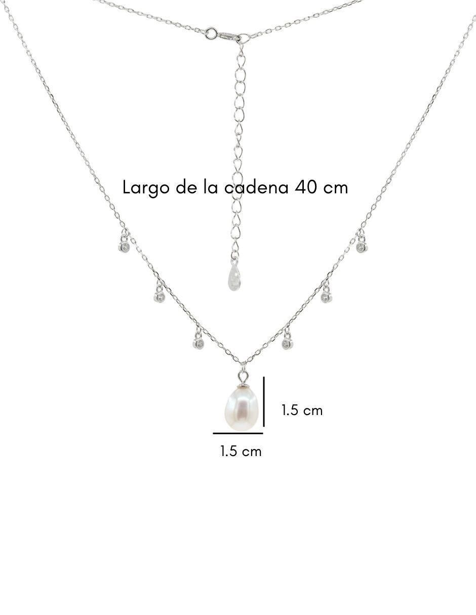 Colgante Y Dije de gota nupcial de plata P 925 3