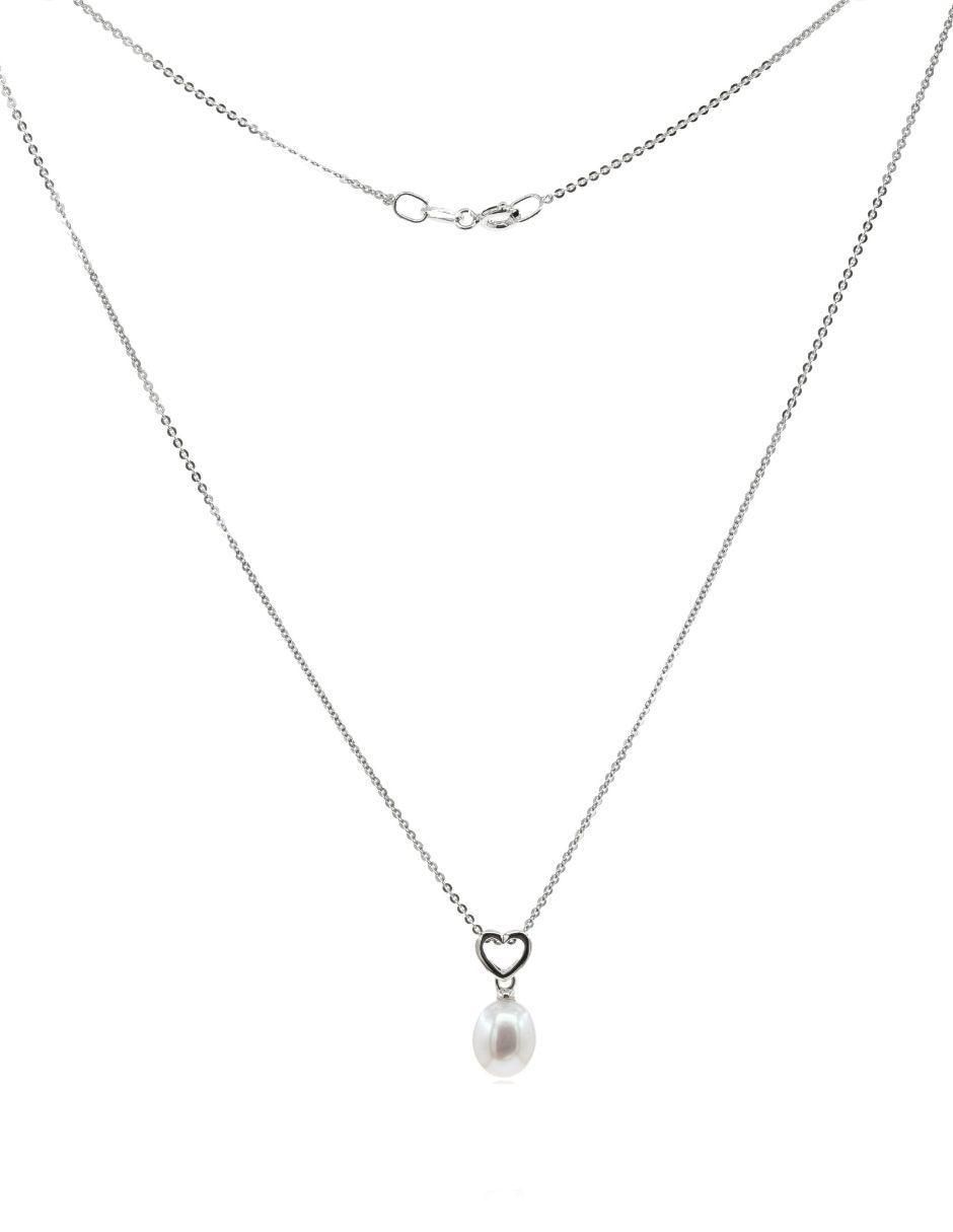 Colgante Y Dije de corazón nupcial de plata P 925 2
