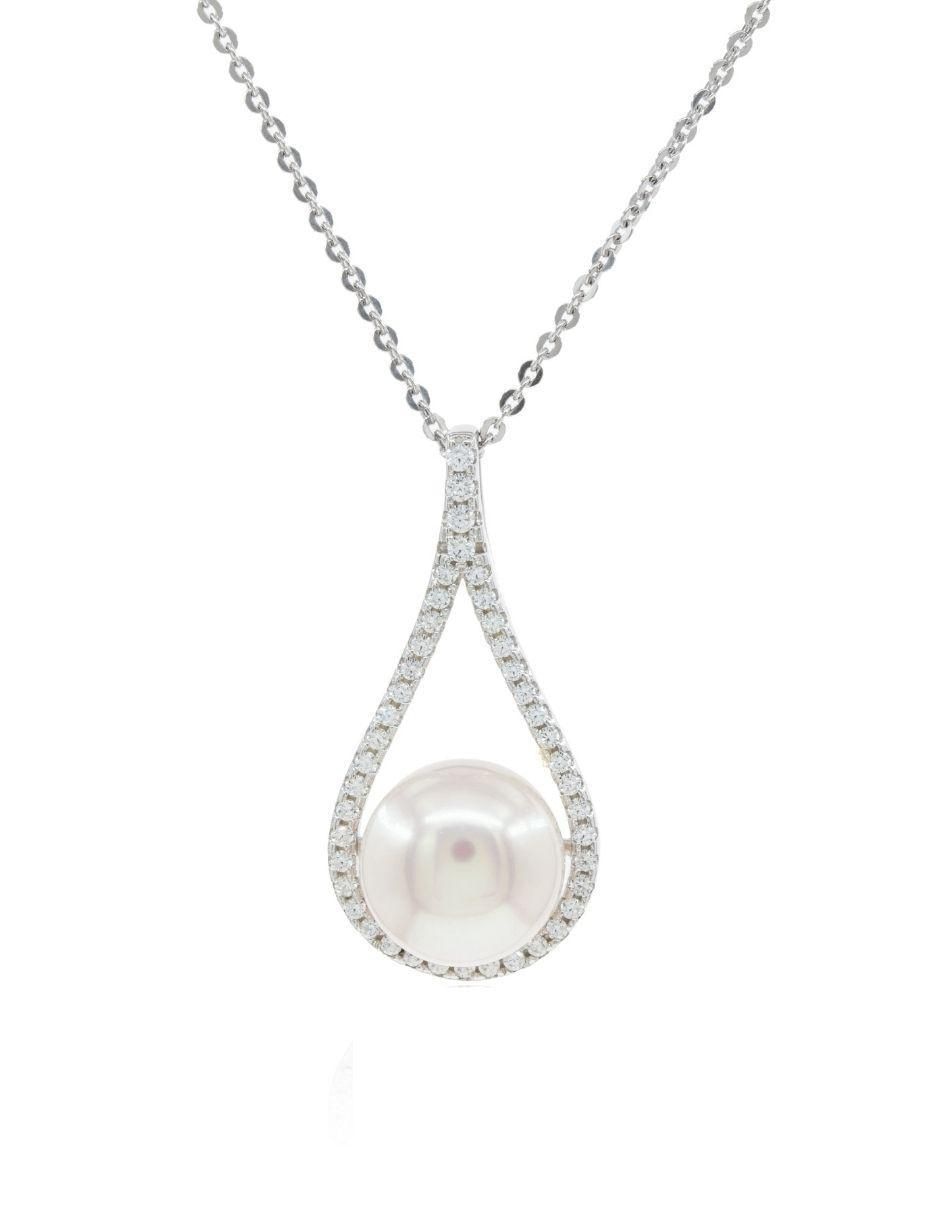 Colgante Y Dije de gota nupcial de plata P 925