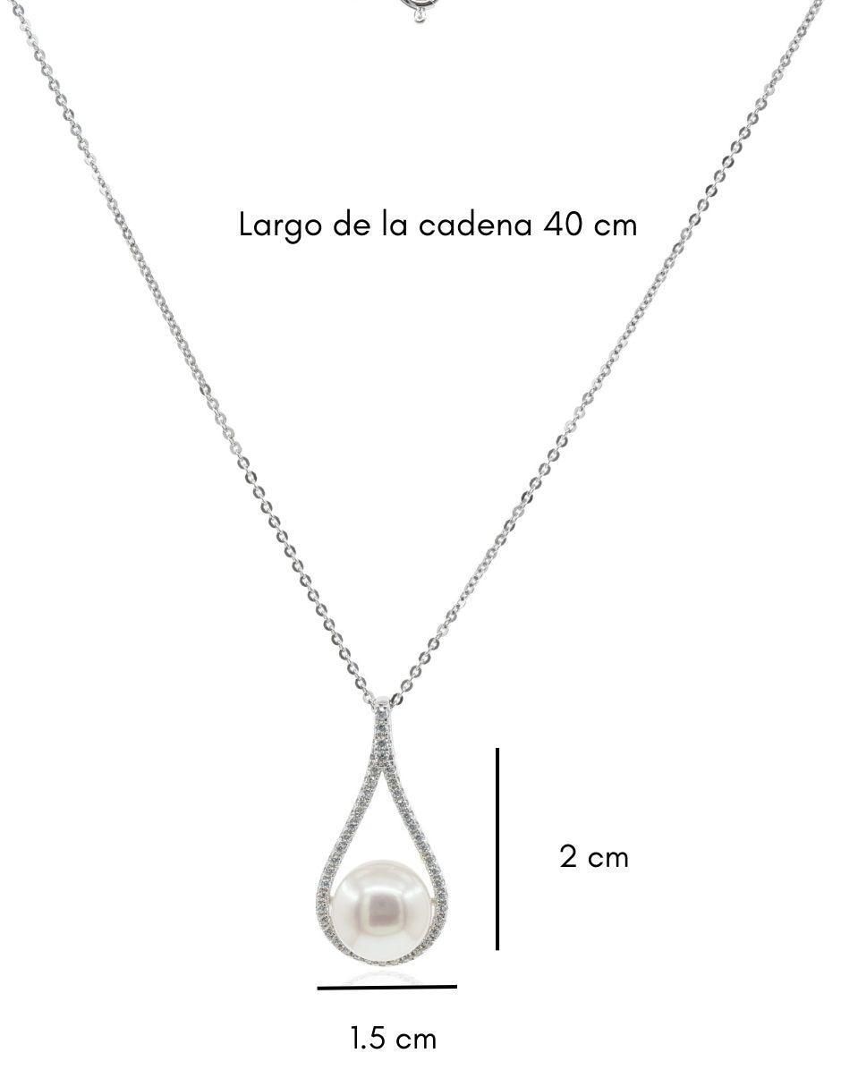 Colgante Y Dije de gota nupcial de plata P 925 3
