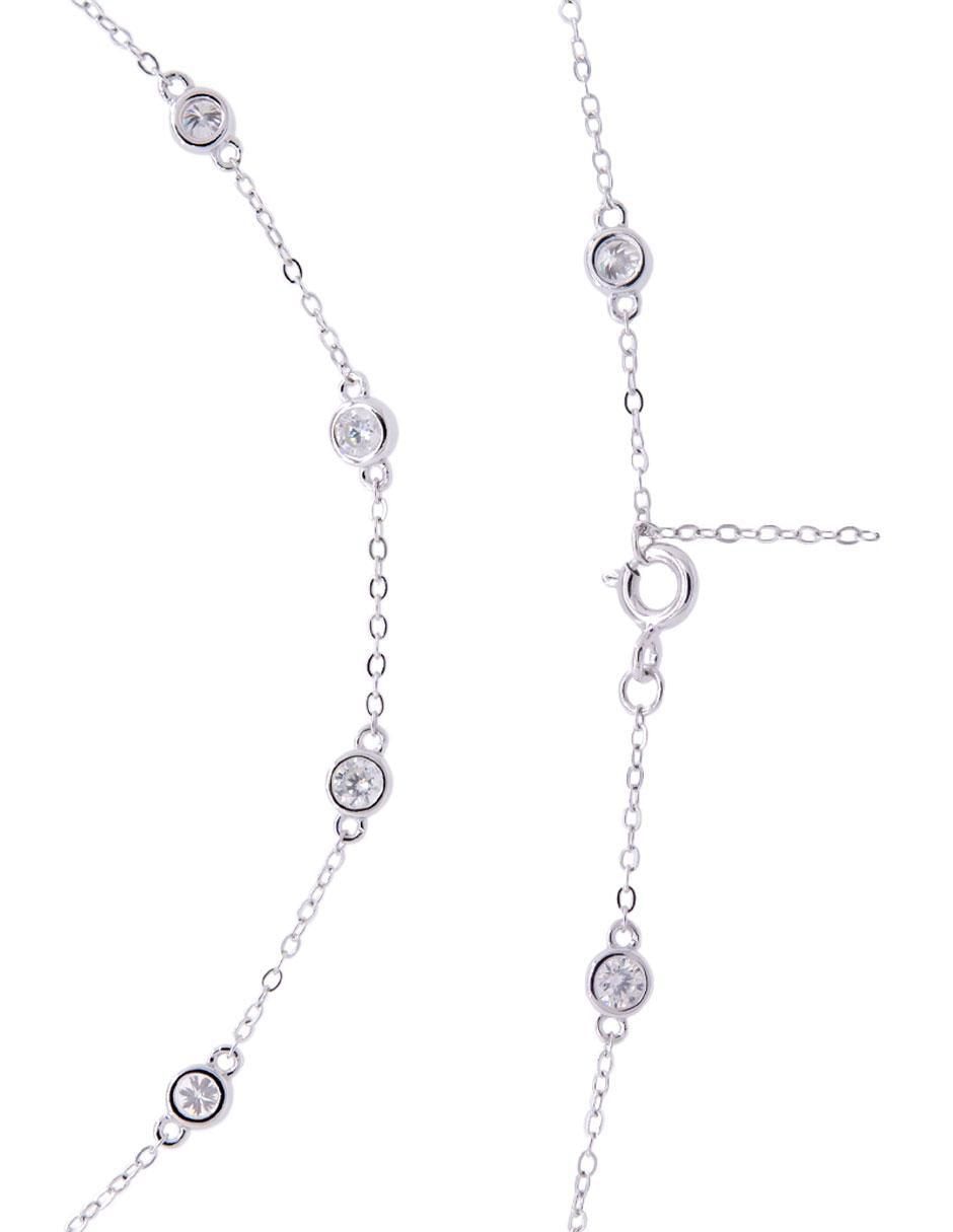 Brazalete de plata con moissanita p 925 2