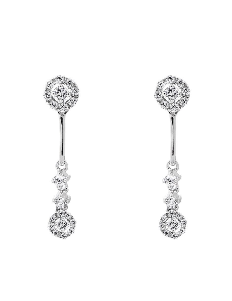 Aretes circulares de plata P 925 con acabado pavé zirconia Aretes circulares de plata P 925 con acabado pavé zirconia