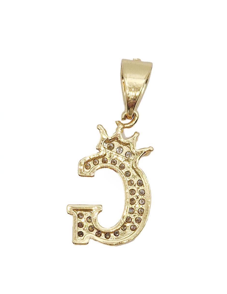 Collar con dije de letra g Letras de oro laminado 10 K 4