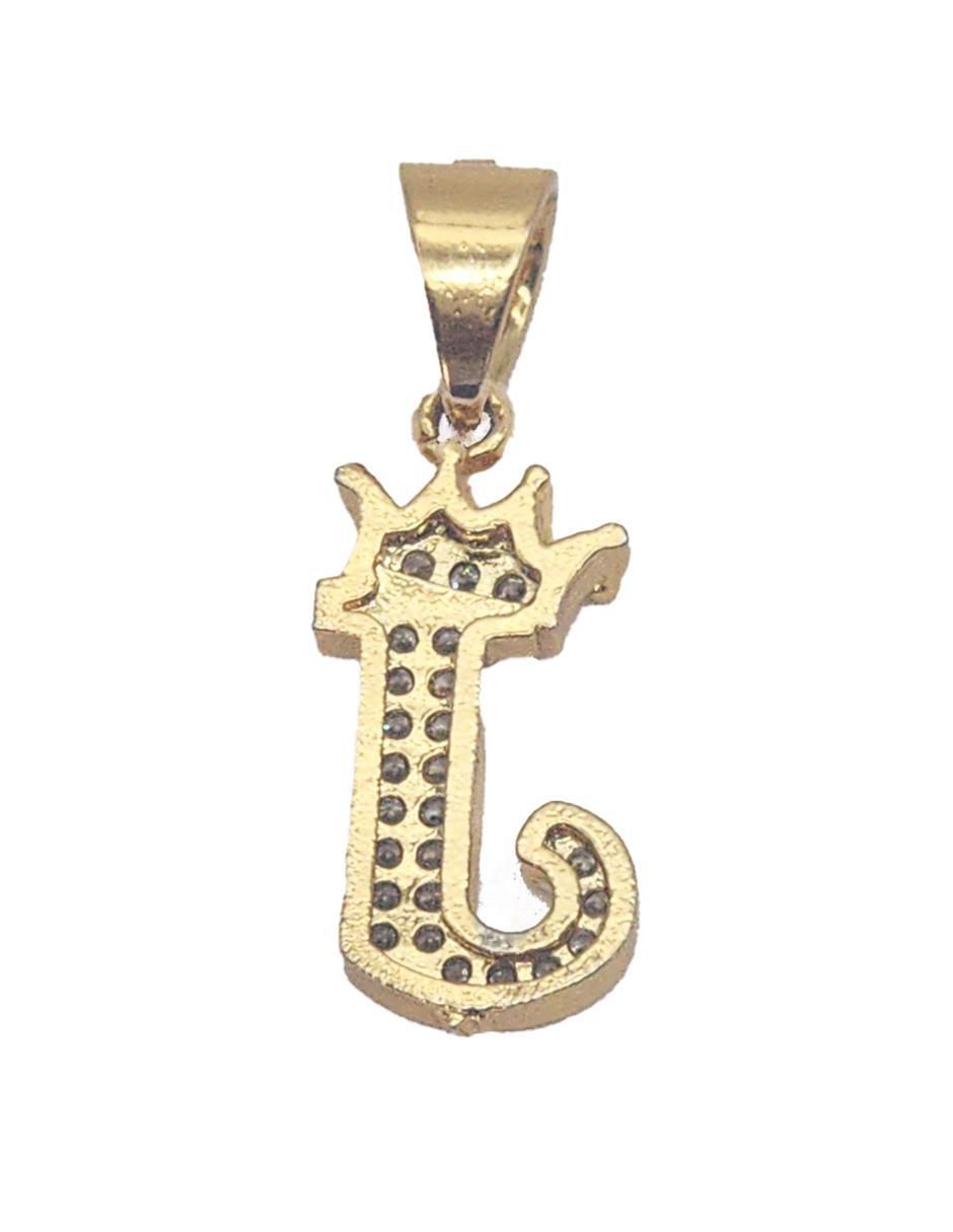 Collar con dije de letra j Letras de oro laminado 10 K 3